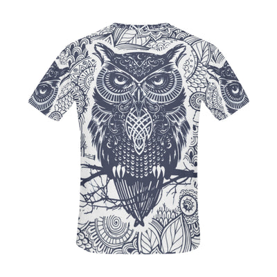 Owl All Over Print T-Shirt for Men