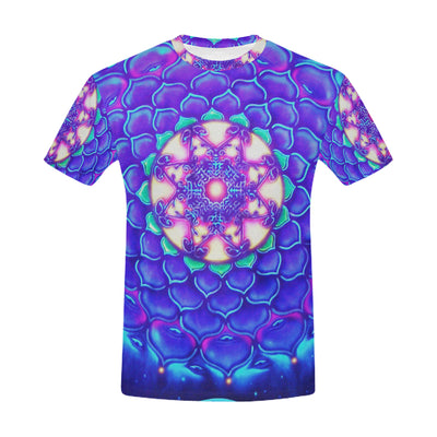 Hippie Mandala Bohemian Psychedelic Intricate Flor All Over Print T-Shirt for Men