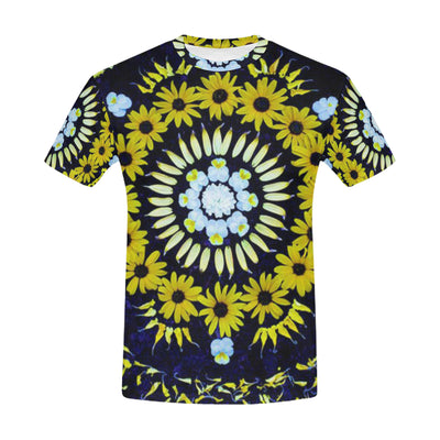 Hippie Mandala Bohemian Psychedelic Intricate Flor All Over Print T-Shirt for Men