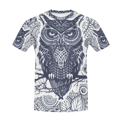 Owl All Over Print T-Shirt for Men
