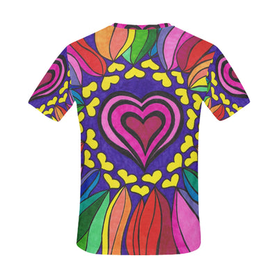 Hippie Mandala Bohemian Psychedelic Intricate Flor All Over Print T-Shirt for Men