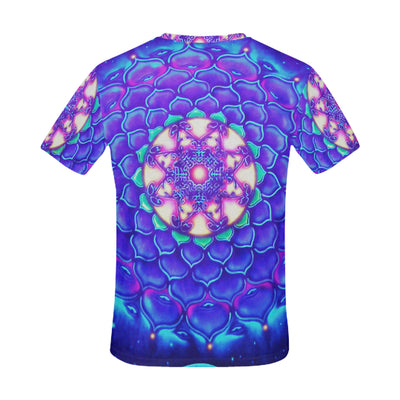 Hippie Mandala Bohemian Psychedelic Intricate Flor All Over Print T-Shirt for Men